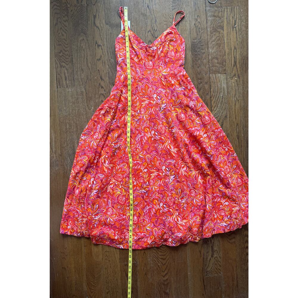 Jason Wu Red Linen Blend Floral Dress with Pockets Size XS NWT - Picture 14 of 16